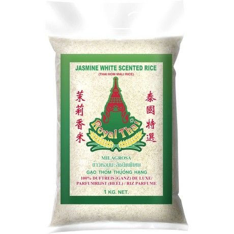 Jasmine baltieji ryžiai ROYAL THAI, 1 kg.