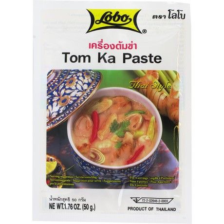 Tom Ka vištienos sriubos pasta LOBO, 50 g.
