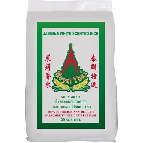Jasmine baltieji ryžiai ROYAL THAI, 20 kg.
